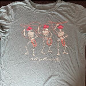 Graphic Skeleton Print Men's Shirt